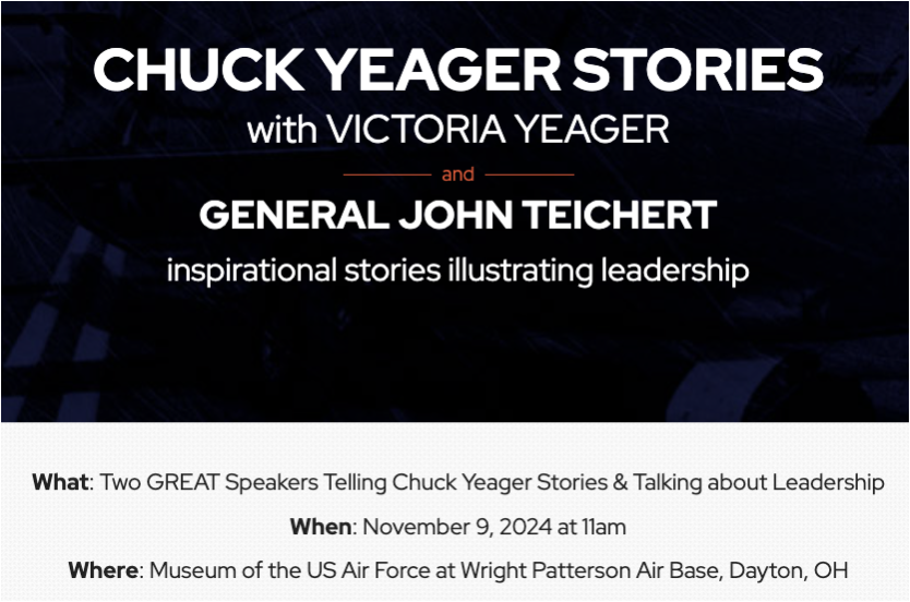 AFA WMC Supports "Chuck Yeager Stories - Inspirational Stories Illustrating Leadership"